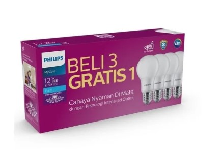 [191120240821] LAMPU LED PHILIP 12W (PAKET) AA