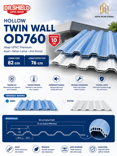 Dr.Shield Twin Wall OD760 L 82cm/EF 76cm (AA)