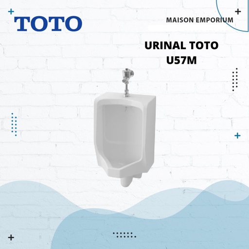 [110920241413 (AA)] URINAL URINOIR TOTO U57M FULLSET PUTIH URINAL URINOIR TOTO U57M FULLSET PUTIH