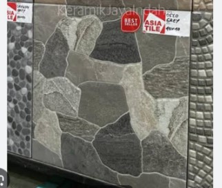 [181020241735 (AA)] KERAMIK 40/40 OSLO GREY ASIA TILE (AA)