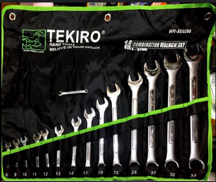 [241020241032 (AA)] KUNCI RING PAS SET TERKIRO Seo298  8-32MM (AA)