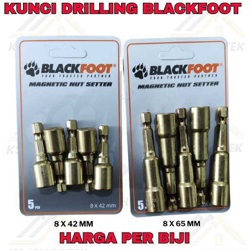 [291120241356 (AA)] KUNCI ROOFING ALAT 8X65mm BLACK FOOT  (1 PC)