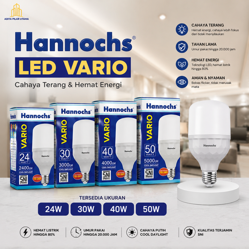 [111220241026 (AA)] Led Vario 50W Hannochs E27 (AA)