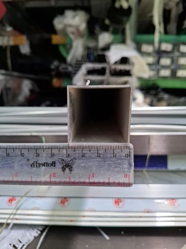 [111220241059 (AA)] HOLLOW ALUMINIUM 11/2inX 1 1/2in (40X40MM) (AA)