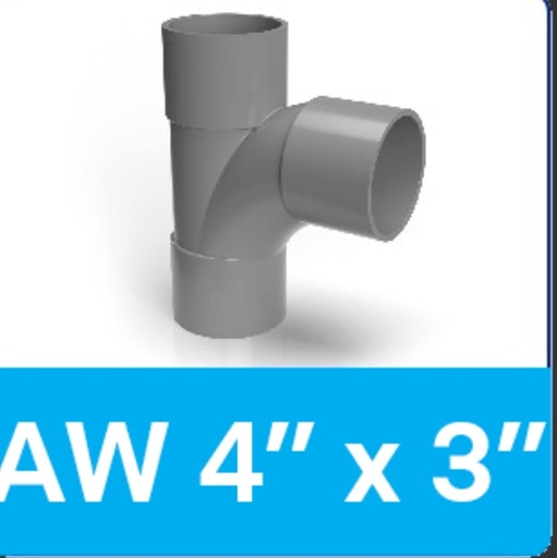 [260520251306 (AA)] TEE WAY 4 x 3 INCH AW RUCIKA (LARGES RDS TEE RCK) 1D=4B (AA)