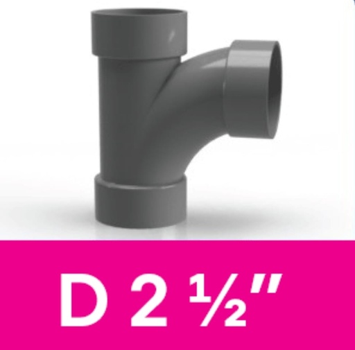 TEE WAY 2 1/2 DIM RUCIKA D LARGES RADIUS (AA)