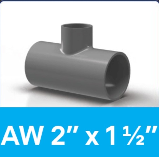 [110620251351 (AA)] TEE 2 X 1 1/2 INCH RUCIKA AW (AA)