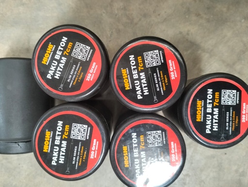 [080820251358 (AA)] PAKU BAJA HITAM 7CMx3mm 1 DOS = 55 BJ HIOSHI 250 GRM (AA)