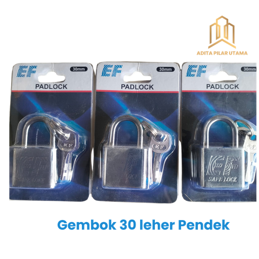 [250820251616 (AA)] GEMBOK 30MM LPD EF SAFE LOCK (AA)