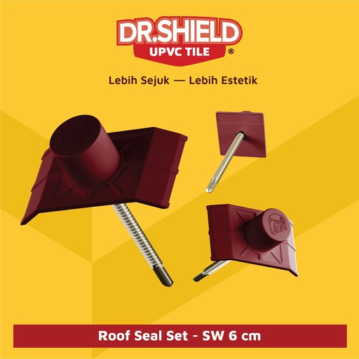 [160920251454 (AA)] DR. SHIELD ROOF SEAL SET - TW 6 CM (PER 40PCS) (Genteng) (AA)