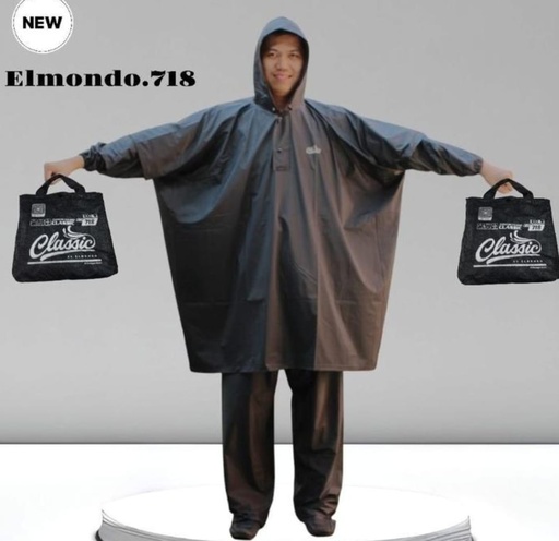 [041120251514 (AA)] JAZ HUJAN ELmondo 718 Dewasa Ponco Lengan celana