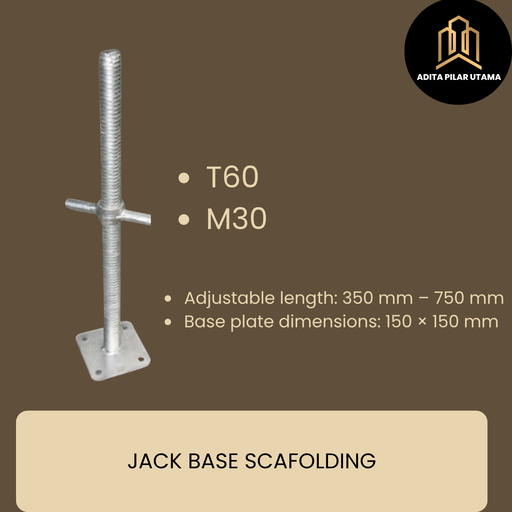 JACK BASE 60SM SCAFOLDINGT (AA)