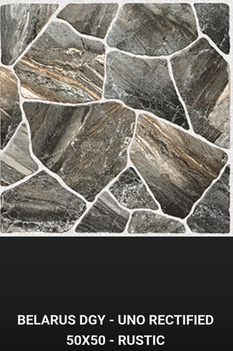 [251120251033 (AA)] KERAMIK 50x50 BELARUS DGY - UNO RECTIFIED - RUSTIC- KASAR (AA)