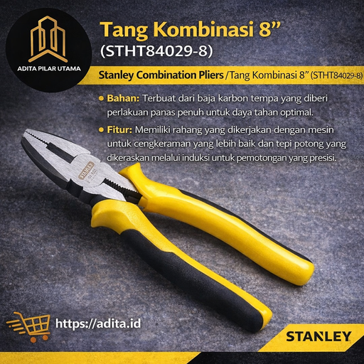 [240120261410 (AA)] TANG KOMBINASI 8 INCH STANLEY (AA)