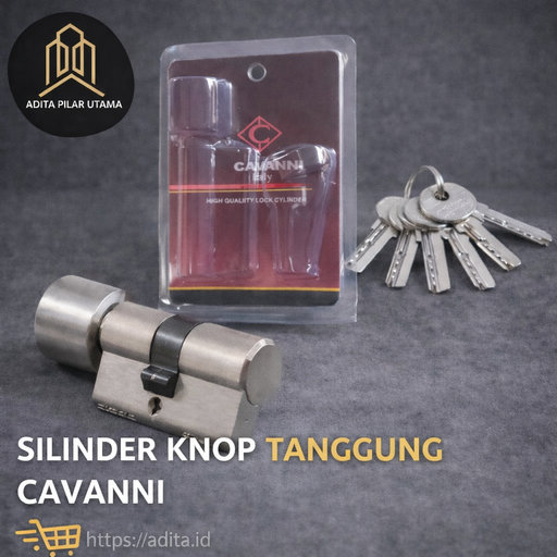 [310120262342 (AA)] ANAK KUNCI CILINDER KNOP CAVANI TANGGUNG (AA)