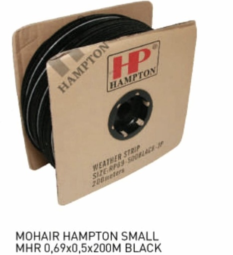 BULU MOHER / MoHAIR HAMPTON KECIL 0.69X0.5X200M (AA) LIST PENUTUP CELAH PINTU/JENDELA