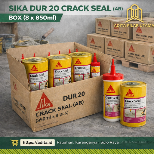 [110220261717 (AA)] Sikadur®20 Crack Seal (AB), Box (6X850ml) (AA)