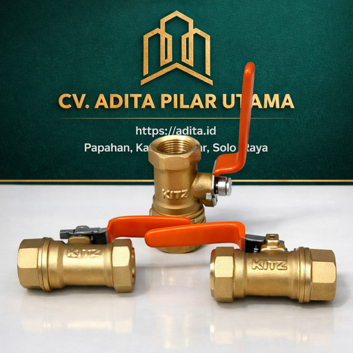 [250220261322 (AA)] STOP KRAN 1 KITZ (+) BALL VALVE (AA)