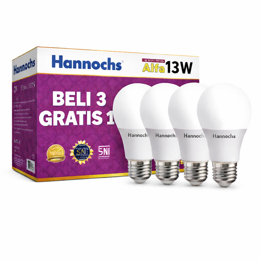 Lampu LED Hannochs 13W ALFA HANNOCHS (PAKET) (AA)