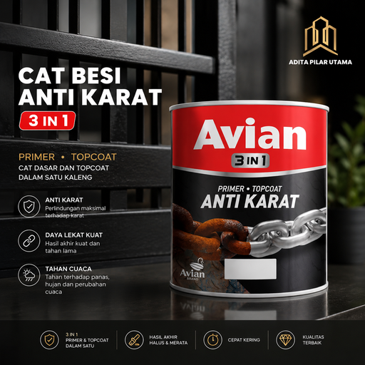 AVIAN 3 in 1 (Anti Karat+Primer+Top Coat) (AA)