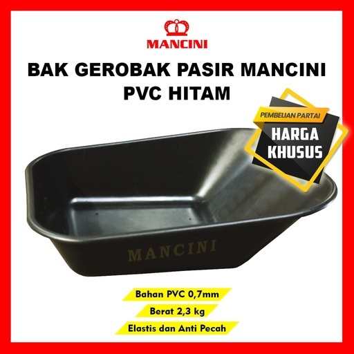 [1708032] BAK GEROBAK FIBER HITAM MANCINI