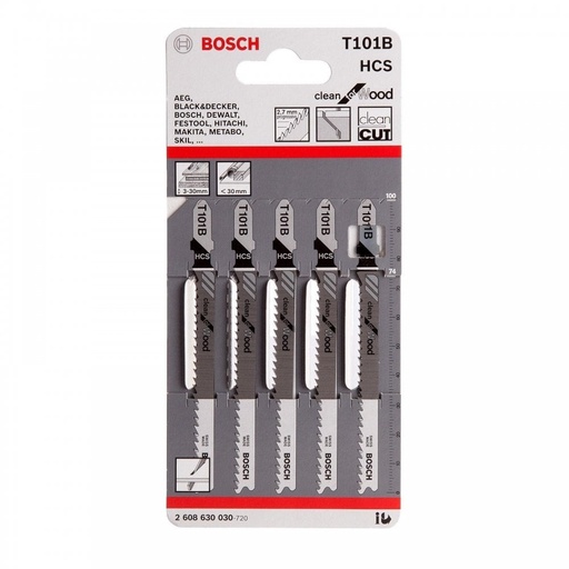 [2106037] BOSCH JIGSAW BLADE FOR WOOD T101B